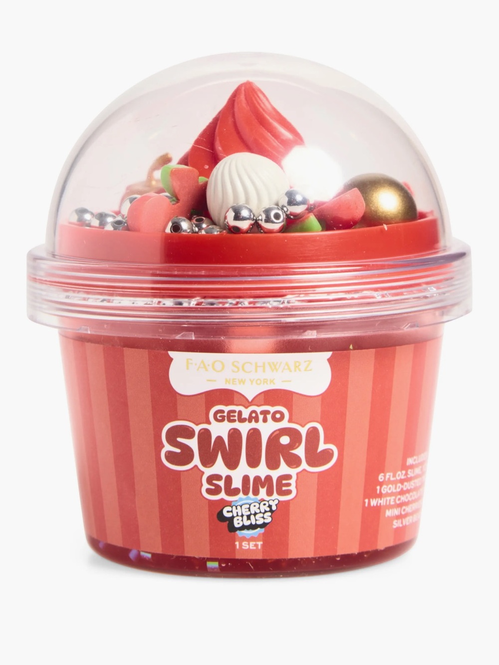 FAO Schwarz Gelato Swirl Slime Cherry Bliss
